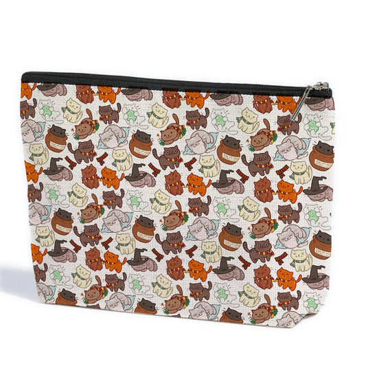 Cat Themed Gifts Magic Movie Merchandise Cat Gifts for Cat Lovers Magic Makeup Bag Graduation Nurse Mothers Day Birthday Magic Stuff Cat Mom Gifts for Cat Owner Girls Friend Sister Cosmetic Bag