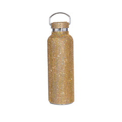 [Sparkling Water Bottle] Elegant Sparkling 350/500/750ml Bling Stainless Steel Water Bottle | Leakproof Lid, Thermal Insulation for Hot & Cold Drinks, Modern Rectangular Design - Perfect Christmas, Mother's Day, Graduation Gi