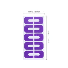 U-shape Nail Polish Protector, Plastic Latex Nail Polish Barrier, Hot Stamping For Anti-overflow Nail Polish