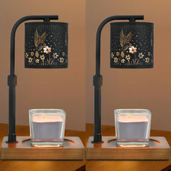 Candle Warmer Lamp Timer - Snow Pattern Candle Lamp Warmer Birthday Gifts for Women Mothers Day Gifts for Mom House Warming Gifts New Home Candle Warmer for Jar Candles with 2 Bulb