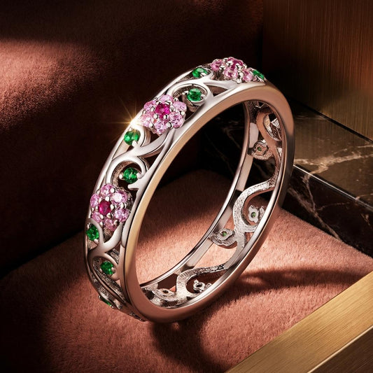 925 Sterling Silver Ring with Pavé Setting CZ - Size 6.0