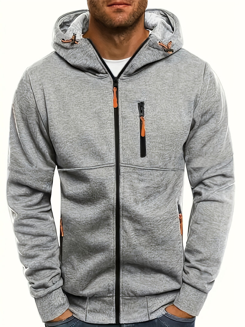 New Oversized Men'S Autumn And Winter Sports Fitness Jackets, Casual Hooded Cardigans.