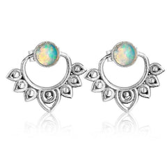 Bohemian Style for Lotus Earrings with Unique Design