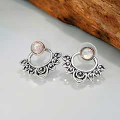 Bohemian Style for Lotus Earrings with Unique Design