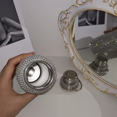 [Sparkling Water Bottle] Elegant Sparkling 350/500/750ml Bling Stainless Steel Water Bottle | Leakproof Lid, Thermal Insulation for Hot & Cold Drinks, Modern Rectangular Design - Perfect Christmas, Mother's Day, Graduation Gi