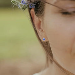 ZF Magnetic Stud Earrings Colors CZ Jewelry Clip on No Piercing Earrings Studs for Women Men 4MM 6MM