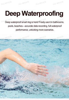 New 6.3mm Thin Smart Ring Health Monitor Smartring Outdoor Waterproof Ring Heart Rate Body Temperature Monitoring Sports rings