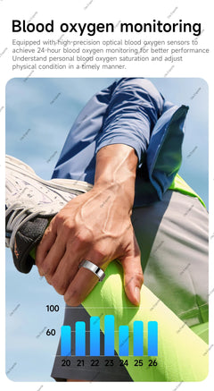 New Smart Ring Waterproof All Day Heart Rate Monitor Sleep Monitor Smartring Take Photoes Healthy Ring Multiple Sport Modes Ring