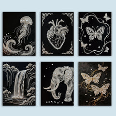 Pearl DIY Diamond Art Diamond Painting 11.8x15.7inch Diamond Painting Gem Art for Adults/Beginners Gift Idea Home Decor