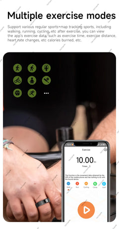 New Smart Ring Waterproof All Day Heart Rate Monitor Sleep Monitor Smartring Take Photoes Healthy Ring Multiple Sport Modes Ring