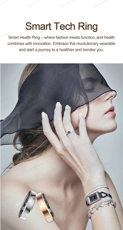 2025 Smart Ring Women Men Super narrow 6.3mm Heart Rate Health Stress measurement Monitor IP68 Waterproof Fashion Sports Rings