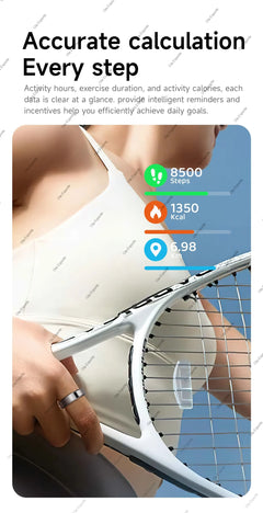 New Smart Ring Waterproof All Day Heart Rate Monitor Sleep Monitor Smartring Take Photoes Healthy Ring Multiple Sport Modes Ring