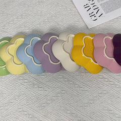 5.5'' Cat Feeding Flower Shaped Ceramic Disc Extra Wide Raised Cats Food Bowl  Anti-vomiting Cat Feeder Pet Delicate Tableware