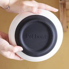 Ceramic Food Bowl for Cats; Anti-Skid Silicone Pad; Appealing Kitten Dish; Pet Feeding Essentials