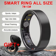 New Smart Ring Waterproof All Day Heart Rate Monitor Sleep Monitor Smartring Take Photoes Healthy Ring Multiple Sport Modes Ring
