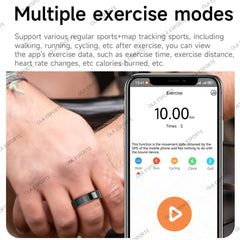 New Smart Ring Waterproof All Day Heart Rate Monitor Sleep Monitor Smartring Take Photoes Healthy Ring Multiple Sport Modes Ring