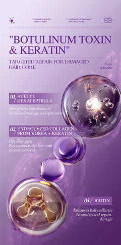 Keratin Hair Mask Magical 5 Second Repair Damage Frizzy Soft Smooth Shiny Hair Deep Moisturize Hair Treat Repair Hair Care Mask