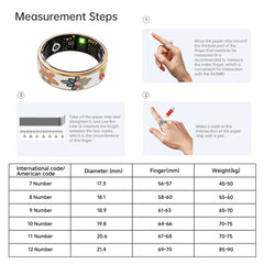 NEW Healthy Smart Ring 5 ATM Waterproof Wireless Call Heart Rate/Sleep/Blood Oxygen Monitoring For Android/IOS Men Women Gifts
