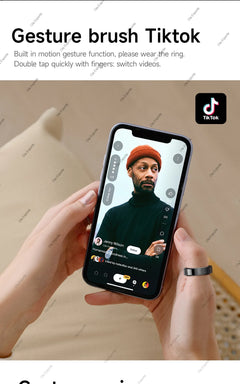 New Smart Ring Waterproof All Day Heart Rate Monitor Sleep Monitor Smartring Take Photoes Healthy Ring Multiple Sport Modes Ring