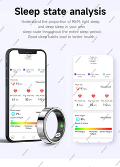 New Smart Ring Waterproof All Day Heart Rate Monitor Sleep Monitor Smartring Take Photoes Healthy Ring Multiple Sport Modes Ring