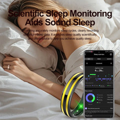 New 6.3mm Thin Smart Ring Health Monitor Smartring Outdoor Waterproof Ring Heart Rate Body Temperature Monitoring Sports rings