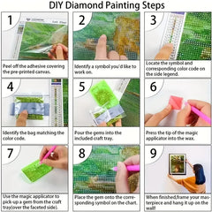 Diamond Art Painting Kits Embroidery Full Crystal Mosaic 5D Diy Diamond Paintings Kits New 2025 Accessories 30x30 cm Wall Art