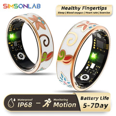 NEW Healthy Smart Ring 5 ATM Waterproof Wireless Call Heart Rate/Sleep/Blood Oxygen Monitoring For Android/IOS Men Women Gifts
