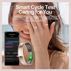 New 6.3mm Thin Smart Ring Health Monitor Smartring Outdoor Waterproof Ring Heart Rate Body Temperature Monitoring Sports rings