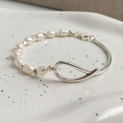 100% Real 925 Sterling Silver Bracelet for Women Bangle Elegant Decor Bracelet for Wedding