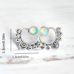 Bohemian Style for Lotus Earrings with Unique Design